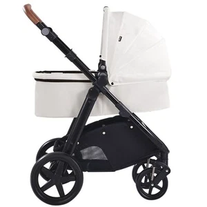 Stroller Travel System With Bassinet Playard Baby Combo Set 2-in-1 White - Picture 1 of 11
