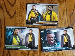 Lando Calrissian 2021 Topps Star Wars Bounty Hunters Bounty level 1 2 3 Lot (3) - Picture 1 of 2