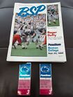 Vintage 1989 Penn State Football Program & 2 Ticket Stubs Vs Boston College 9/23