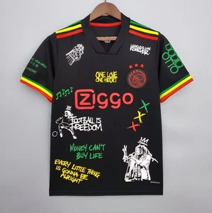 New 2021/22 Ajax Special Bob Marley One Love Edition 3rd Mens Football Shirt - Picture 1 of 6