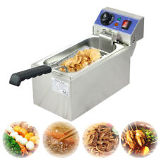 Electric Deep Fryer Small Commercial Kitchen Cooking Warming Equipment Cn stock