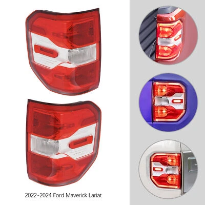Pair For 2022-2024 Ford Maverick Lariat LED Tail Lights Rear Brake Lamps LH+RH - Image 1 of 4