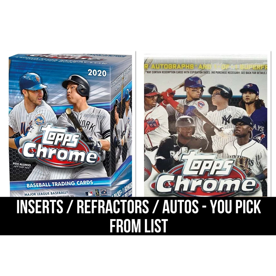 2020 Topps Chrome / Chrome Update - Inserts / Refractors / Autos - You Pick! - Image 1 of 1