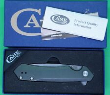 Case xx Kinzua 64659 Frame Lock S35VN Steel Green Aluminum Pocket Knife USA