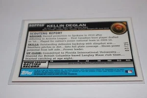 Kellin Deglan 2010 Bowman Chrome Draft Orange Refractor RC Auto #7/25 Hot! - Bild 1 von 2