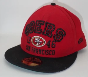 NEU NFL San Francisco 49ers New Era Cap Mütze 59Fifty Snap Back 7 1/2 rot & schwarz - Bild 1 von 9