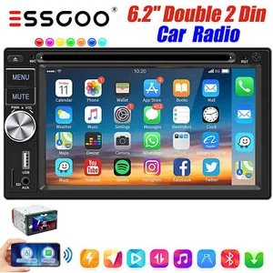 6.2" Double DIN Car Stereo Android GPS Navi Radio Player Head Unit FM/USB/AUX UK - Picture 1 of 15