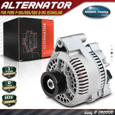 Alternator for Ford F-150 250 350 95-96 E-150 250 350 Econoline 92-96 95A 12V CW - Image 1 of 4