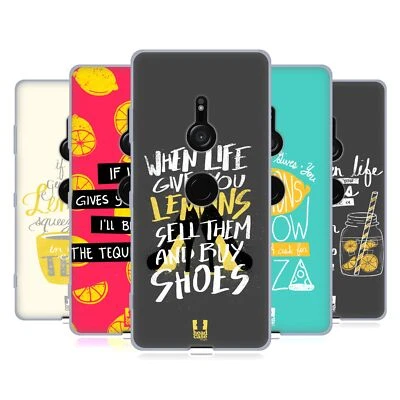 HEAD CASE DESIGNS LIFE AND LEMONS SOFT GEL CASE FOR SONY PHONES 1 - Image 1 of 4