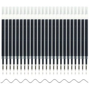 24 Pcs Retractable Black Gel Ink Refills, 0.7 mm Point Black Ink - Picture 1 of 3