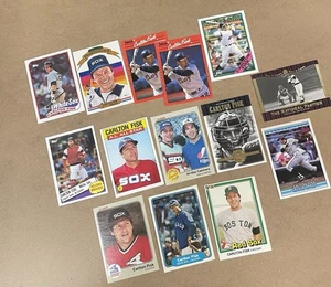 CARLTON FISK 40 BASEBALL CARD LOT - TOPPS/DONRUSS/FLEER - Picture 1 of 3