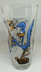Road Runner Wile E Coyote Segelflugzeug Looney Tunes 1976 Pepsi Glas - selten Vintage - Bild 1 von 4