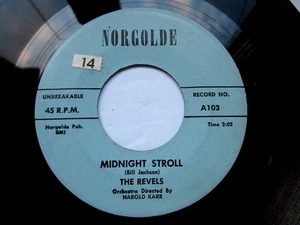 DOO WOP The Revels – Midnight Stroll / Talking To My Heart  - VG+ 45 RECORD - Picture 1 of 4