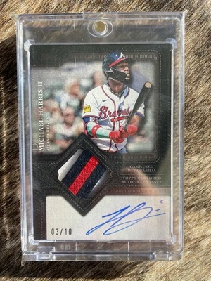 2025 Topps Update Flagship Patch Auto Michael Harris II  03/10! 2022 ROTY - Image 1 of 2