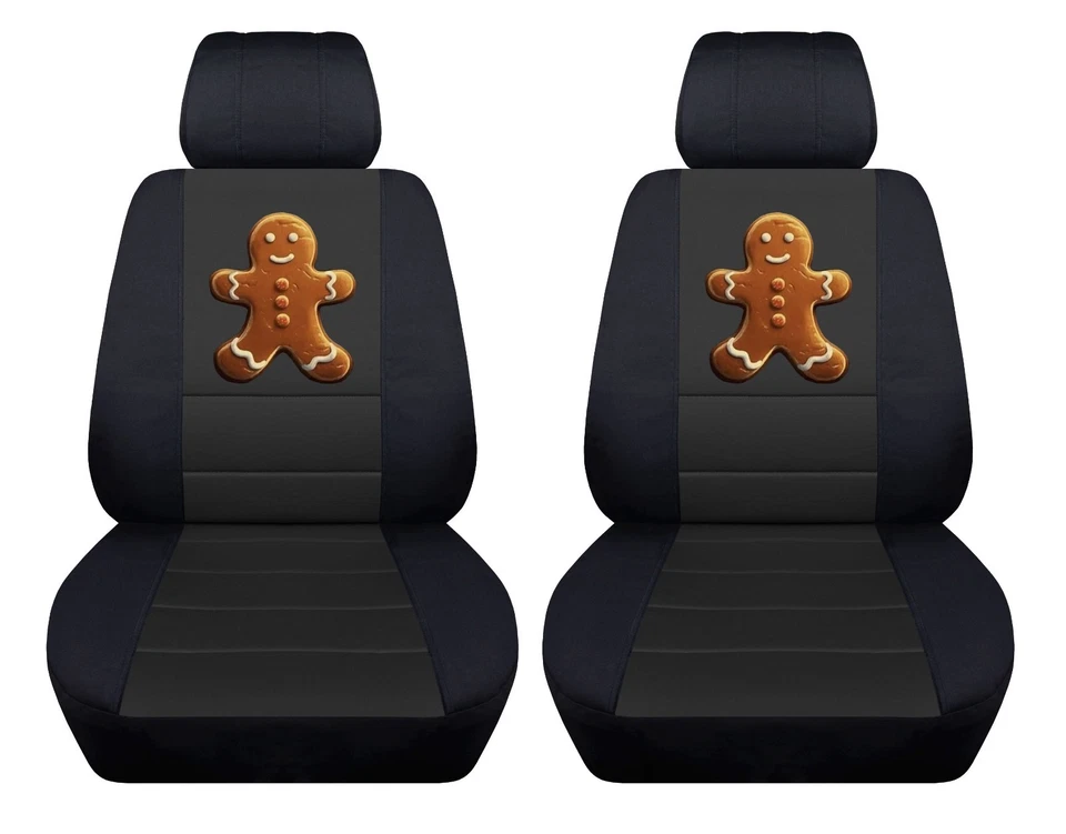 前置座椅套适合 2012 - 2020 年日产 NV 1500/2500/3500 带设计 — 第 1/1 张图片