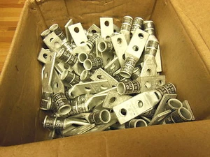 Burndy Kompressionslasche YA262L 2/0 CU 2-Loch kurz 5/16 Crimp BOX MIT 100 - Bild 1 von 2