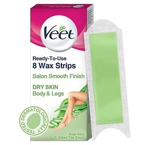 Veet Half Body Waxing Kit Dry Skin With Aloe Vera For Women 8 Strips