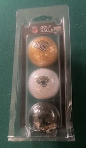 Jacksonville Jaguars Golf Balls Complete Sleeve of 3 NFL Officially Licensed New - Picture 1 of 2