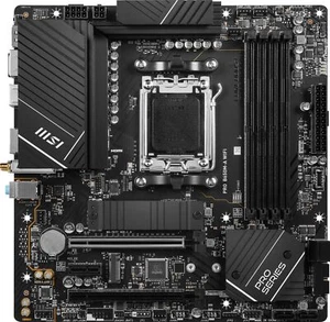 MSI PRO B650M-A WIFI AM5 AMD B650 PCIe 4.0 Wi-Fi 6E Micro-ATX Hauptplatine - Bild 1 von 5