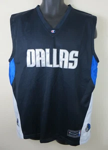 Champion DALLAS MAVERICKS NBA Vtg Basketball Jersey Shirt Vest Mens Large L - Picture 1 of 6