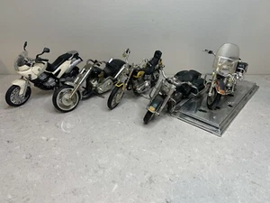 Maisto Harley Davidson Model Motorcycles BMW Lot Of 5 - Picture 1 of 21