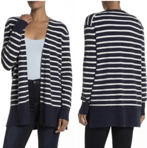 Cárdigan Madewell Talla S Abierto Acogedor Lana Caminante Azul Blanco a Rayas Gran Tamaño - Imagen 1 de 11