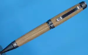 Bolígrafo clásico para cigarros plateado antiguo y Araracanga + tinta estilo Parker - Imagen 1 de 9