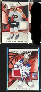 Lot (2) 2021 SP Game Used Authentic Rookies Jersey Patch COUTURIER & JONES🥅 - Picture 1 of 2