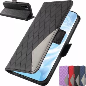 For Huawei P30 Lite P20 Pro Y5 Y6 Y7 P Smart 2019 Wallet Flip Leather Case Cover - Picture 1 of 29