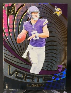 2024 Panini Donruss - Vortex J.J. McCarthy #VOR-JMC (RC) Minnesota Vikings  - Picture 1 of 2