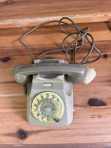 TELEFONO A ROTELLA GRIGIO SIP VINTAGE ANNI '60 '70 '80 FACE STANDARD - Foto 1 di 10