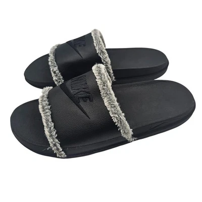 Sandalias deportivas Nike Offcourt para mujer talla 8 piel sintética con cuero negro Foto 1 de 4