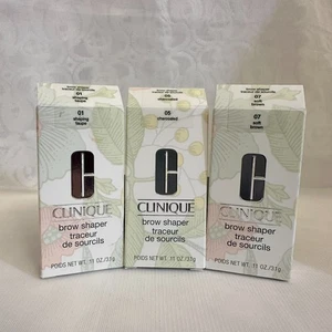 Clinique Brow Shaper 05 Charcoaled volle Größe 0,11 Unzen kostenloser Versand Augenbrauen LESEN - Bild 1 von 7