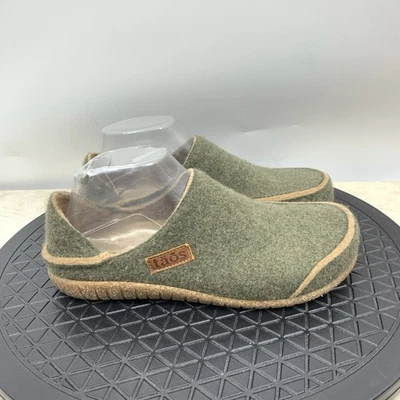 Zapatos de lana Taos Converta para mujer 39 talla 8 8,5 zuecos verde marrón lana sin cordones Foto 1 de 4
