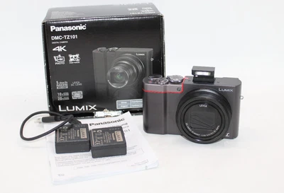 Panasonic Lumix DMC-TZ101 EG-S - (20,1 MP / 4k / 10x Zoom ) - Silber - Bild 1 von 4