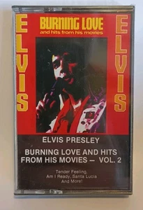 NOS Elvis Presley Burning Love & Hit From His Movies Cassette Tape Rare Sealed - Picture 1 of 4