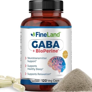 FineLand GABA + BIOPERINE® HIGH Absorption Max Strength Premium, 1,500mg Per ... - Picture 1 of 10