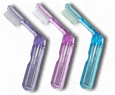 ELINA MED 3 Stück Reisezahnbürste einklappbar für Reise, Camping, Outdoor etc.