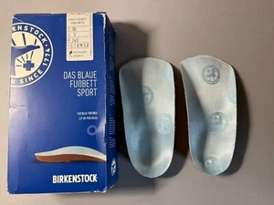 Birkenstock Sport Blau Fußbett Fußgewölbestütze Einlegesohlen - EU 38; Wmns 7; Herren 5; Med - Bild 1 von 5