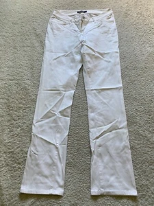 Chaps Madden Straight Women Size 4 White Jeans (A30) - Picture 1 of 9