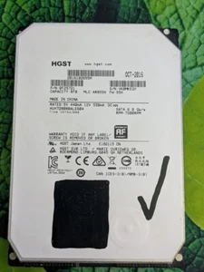 HGST Ultrastar He8 8TB 7200 RPM SATA Hard Drive HUH728080ALE604 Used/Tested! - Afbeelding 1 van 3