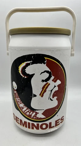 Vtg FSU Seminoles Kooler Kraft Cooler Can Seat 14" Tailgate Football College Cover