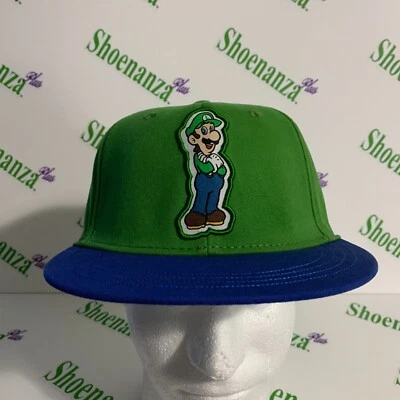 Gorra Flatbill Flex Nintendo Super Mario Bros. Luigi Gorra Ajustada Pequeña/Mediana Foto 1 de 4