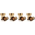  4 PCS Copper All Washbasin Adapter Water Hose Connector Tap
