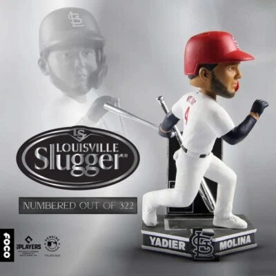 YADIER MOLINA St. Louis Cardinals 2013 Silver Slugger Award Bobblehead NIB! - Image 1 of 4