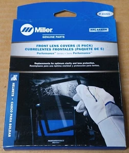Nueva Cubierta de Lente Frontal Miller Genuina 4 1/2" X 5" 231921 Paquete 5 Serie Performance - Imagen 1 de 5