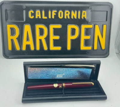 Pluma Estilográfica Vintage Montblanc 221 Borgoña 14K Fina Nueva en Caja NUEVA EN CAJA Foto 1 de 4