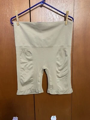 Fashion Bug Shapewear Shorts 3X Beige  Seamless Long Leg Tummy Control - Image 1 of 4