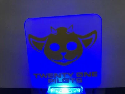 New Twenty One Pilots LED Night Light Vinyl Decal Light 120V .4w NED  - Image 1 of 3