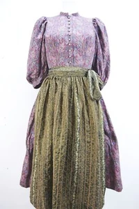 Dirndl Tostmann echt Vintage altrosa glatte Baumwolle Puffärmel m. Schürze Gr.38 - Bild 1 von 8